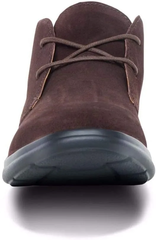 Dr. Comfort Women's Cara Casual Suede Leather Bootie Chukka Boot Brown