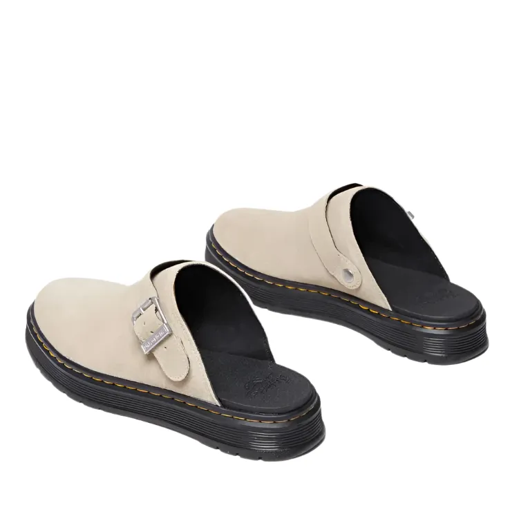 Dr. Martens Brookline Mule Light Tan Bronx Suede
