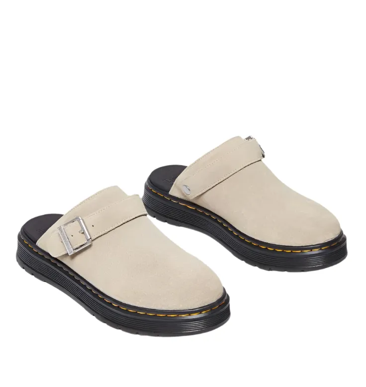 Dr. Martens Brookline Mule Light Tan Bronx Suede