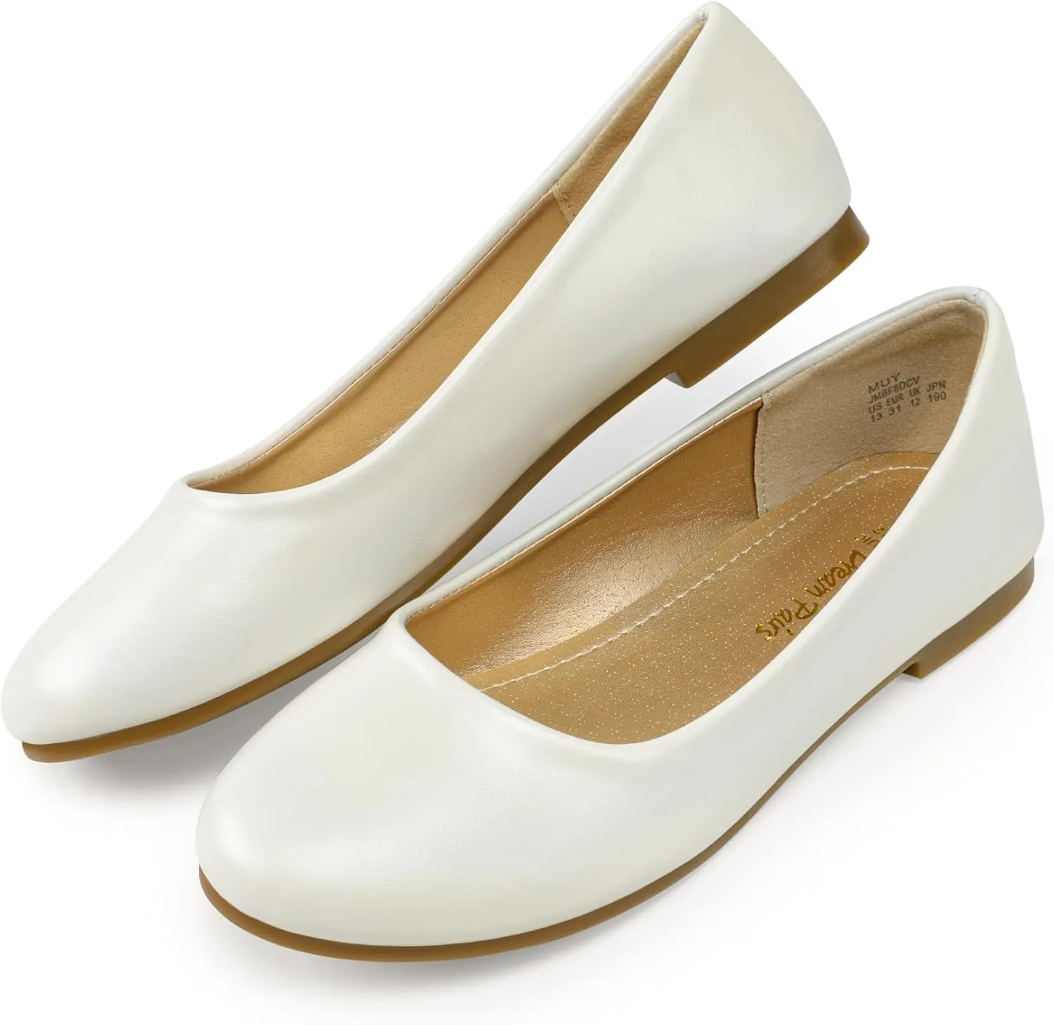 DREAM PAIRS Girls Dress Shoes Slip on Ballerina Flats for Wedding/Party