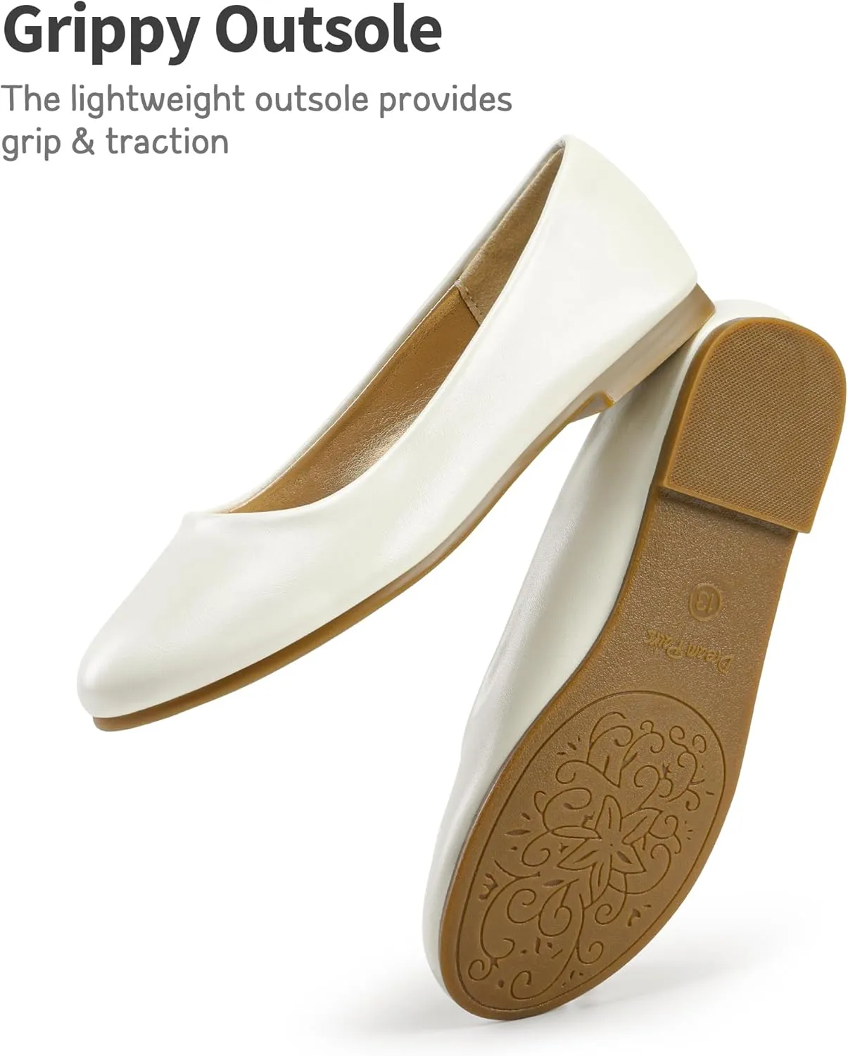 DREAM PAIRS Girls Dress Shoes Slip on Ballerina Flats for Wedding/Party