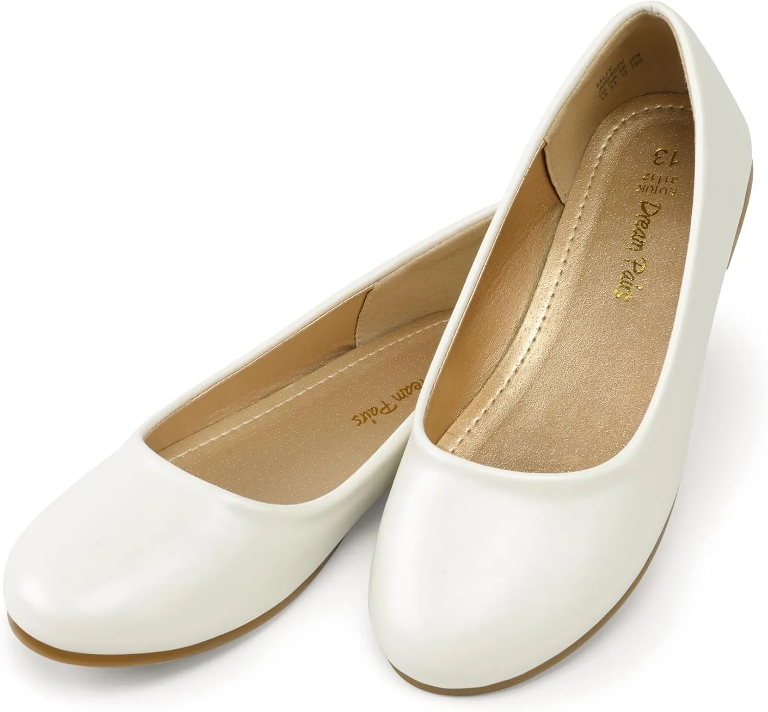 DREAM PAIRS Girls Dress Shoes Slip on Ballerina Flats for Wedding/Party