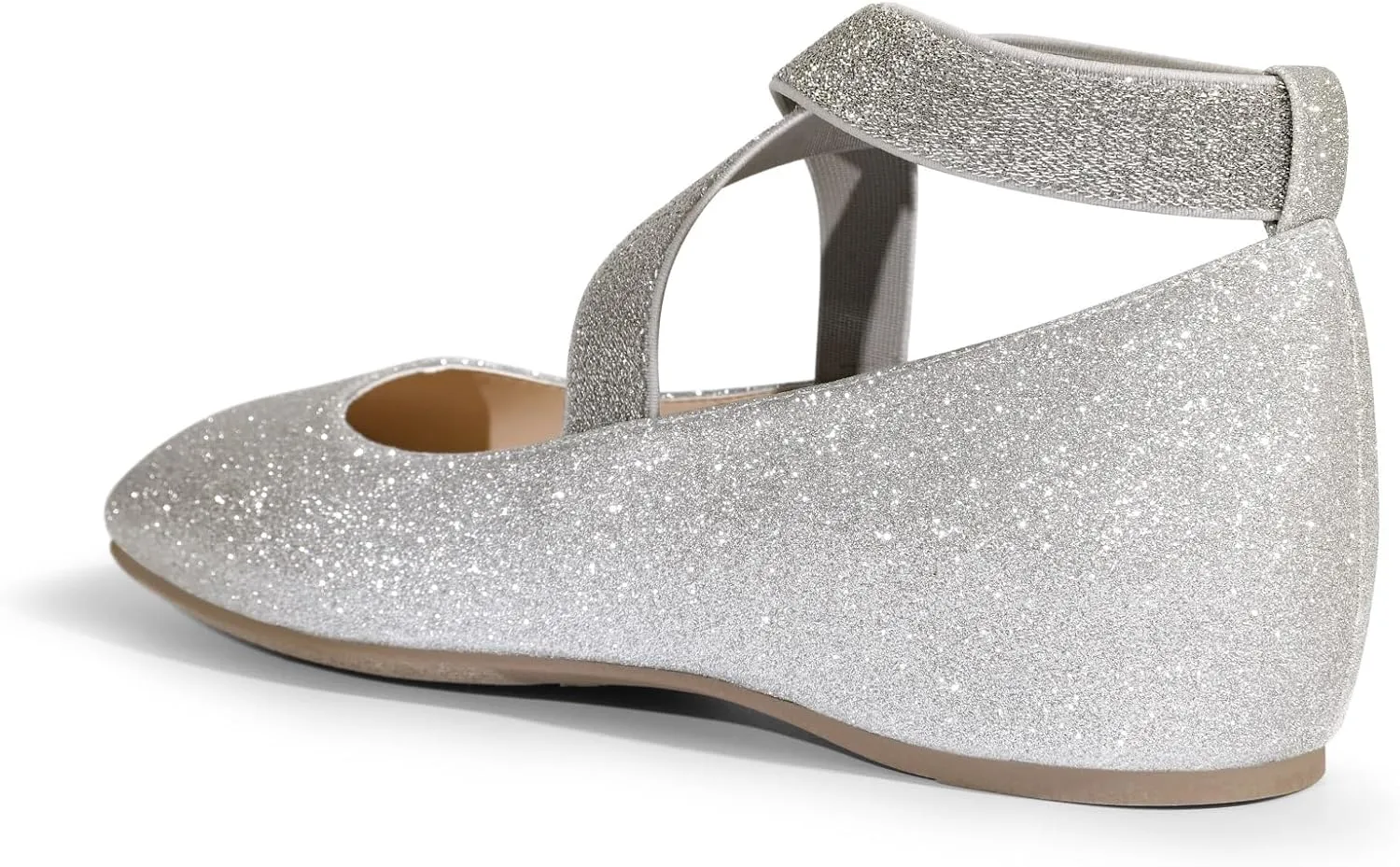DREAM PAIRS Women's Ballet Flats, Comfortable Slip-On Square Toe Dress Shoes with Elastic Ankle Straps