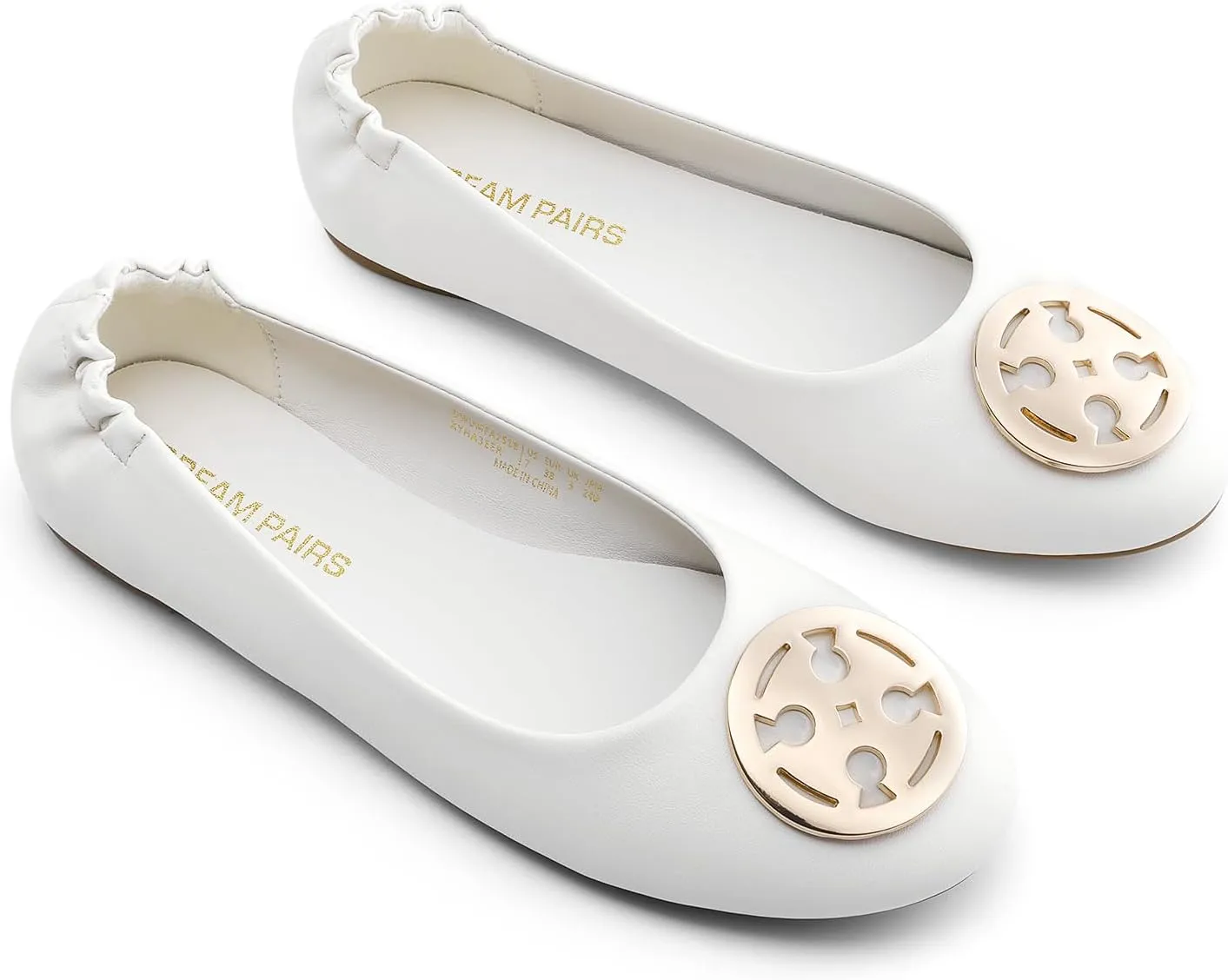 DREAM PAIRS Women's Ballet Flats Shoes Round Toe Slip On Comfortable Dressy Shoes