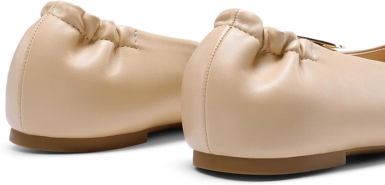 DREAM PAIRS Women's Ballet Flats Shoes Round Toe Slip On Comfortable Dressy Shoes