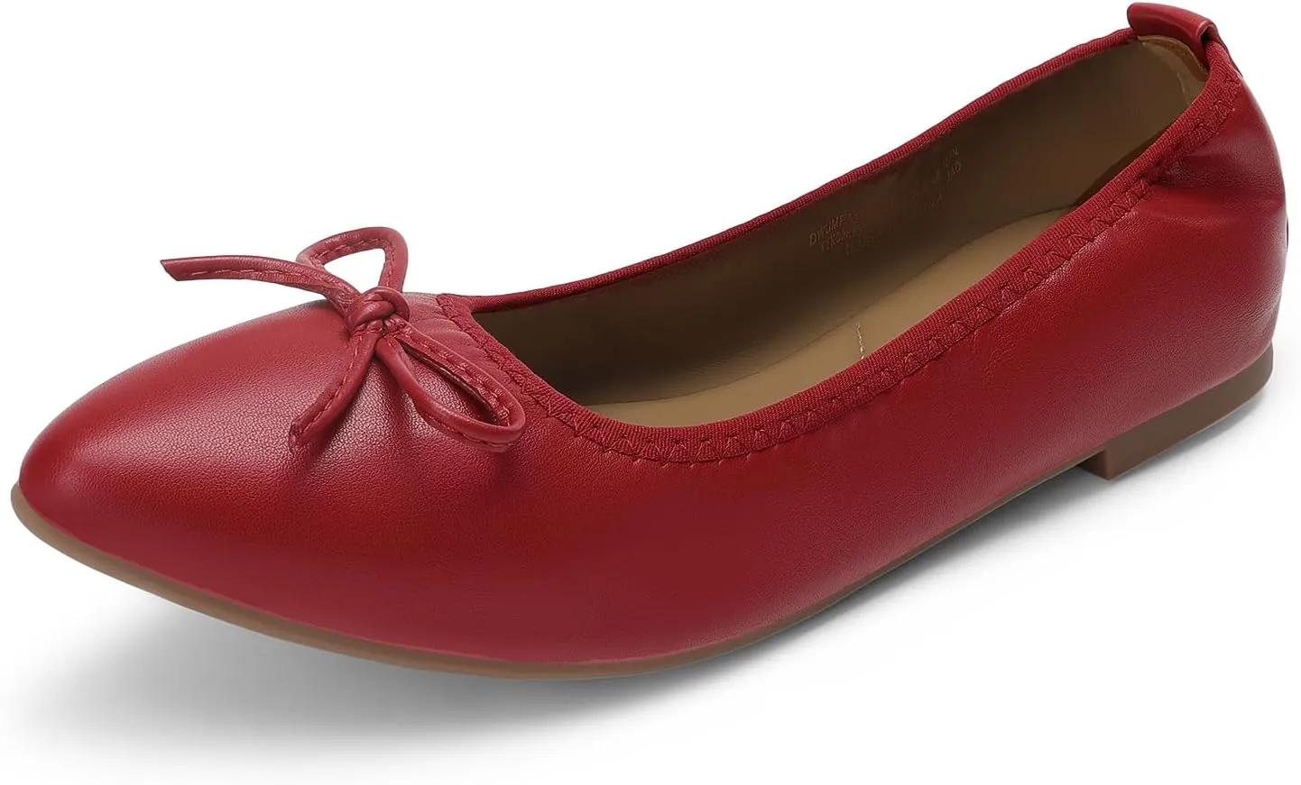 DREAM PAIRS Women's Foldable Flats Shoes Pointed Toe Ballet Flats Bowknot Comfort Slip on Dress Shoes