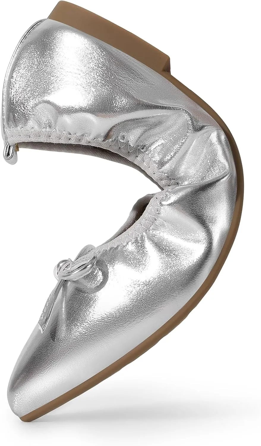 DREAM PAIRS Women's Foldable Flats Shoes Pointed Toe Ballet Flats Bowknot Comfort Slip on Dress Shoes