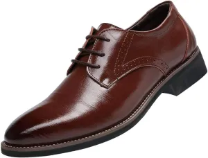 Dress Shoes for Men Fashion Mens Oxford Leather Lace up Classic Modern Business Formal Wedding Shoes
