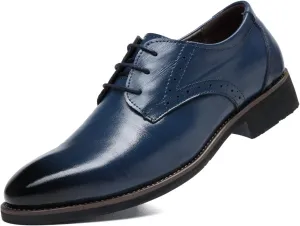 Dress Shoes for Men Fashion Mens Oxford Leather Lace up Classic Modern Business Formal Wedding Shoes