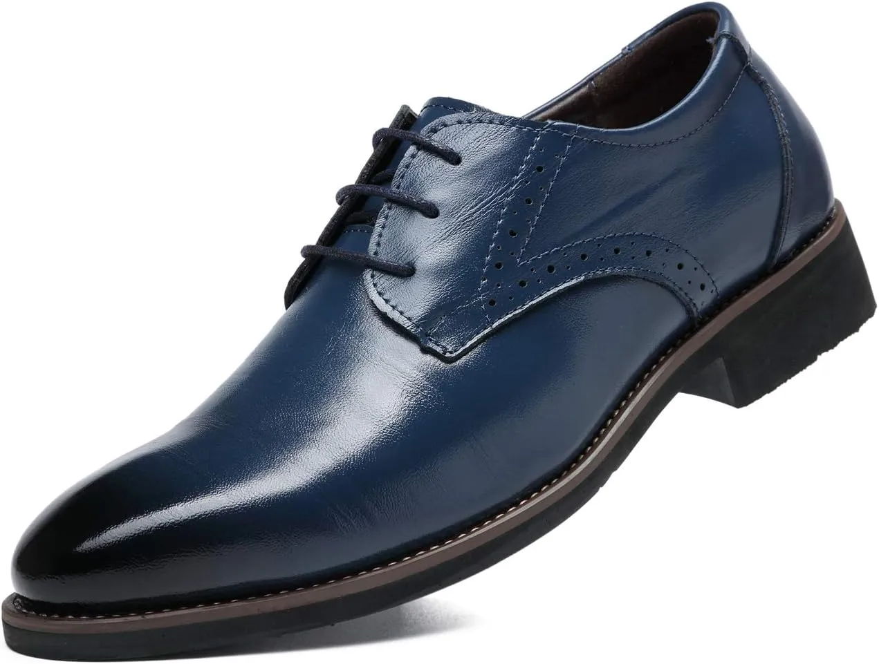 Dress Shoes for Men Fashion Mens Oxford Leather Lace up Classic Modern Business Formal Wedding Shoes