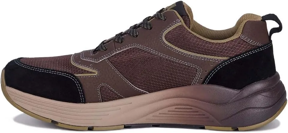 Drew Men's Marvel Lace Up Athletic Shoe with Slip Resistant Sole, 8 X-Wide