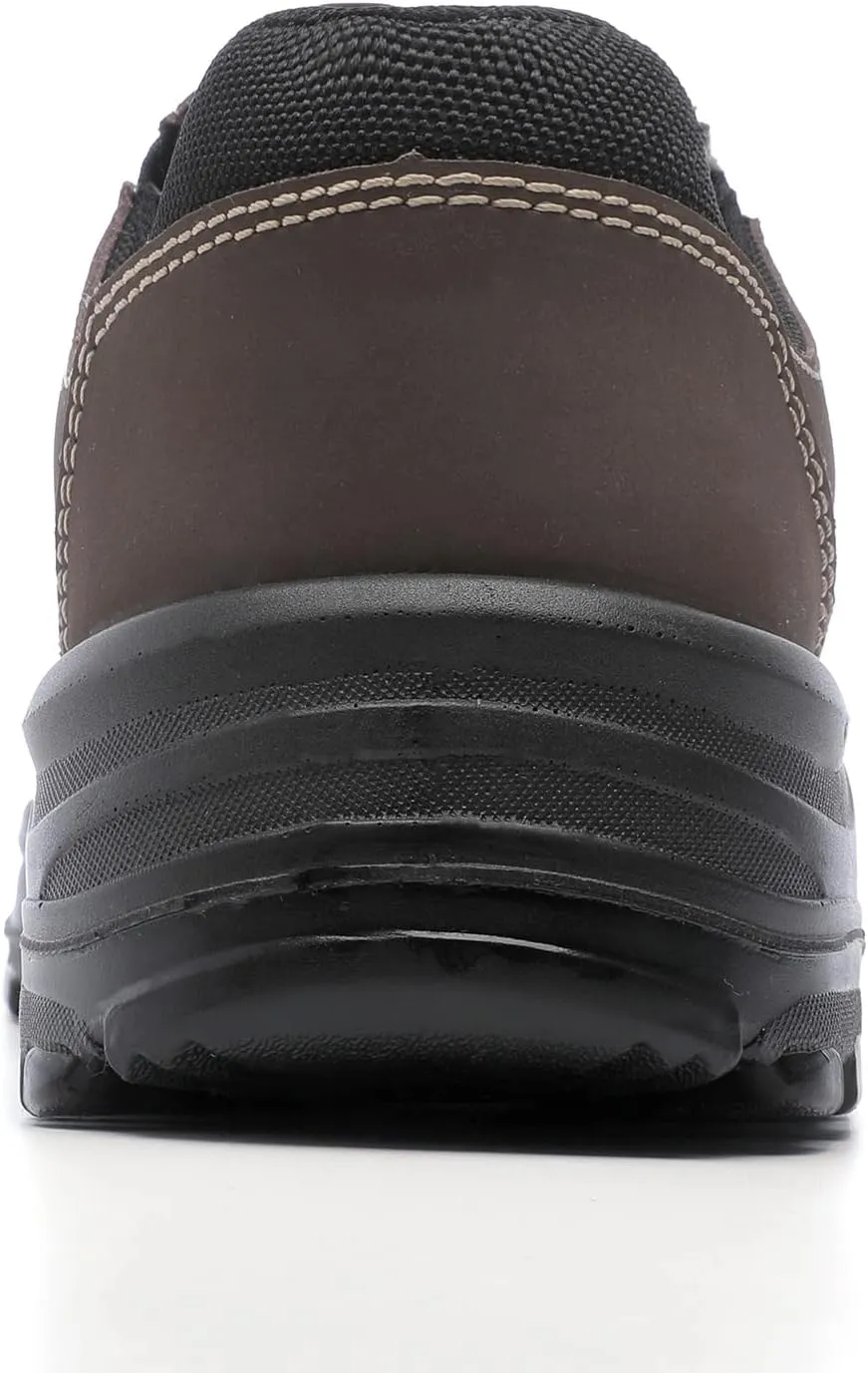 DRKA Steel Toe Shoes for Men,Steel Toe Slip-On Shoe,Slip Resistant Comfortable Safety Work Shoes Industrial Construction Footwear