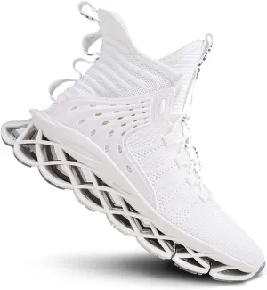 DUDHUH Running Shoes for Men Comfortable Athletic Cross Trainer Casual Walking Fashion Mens Tennis Sock Sneakers