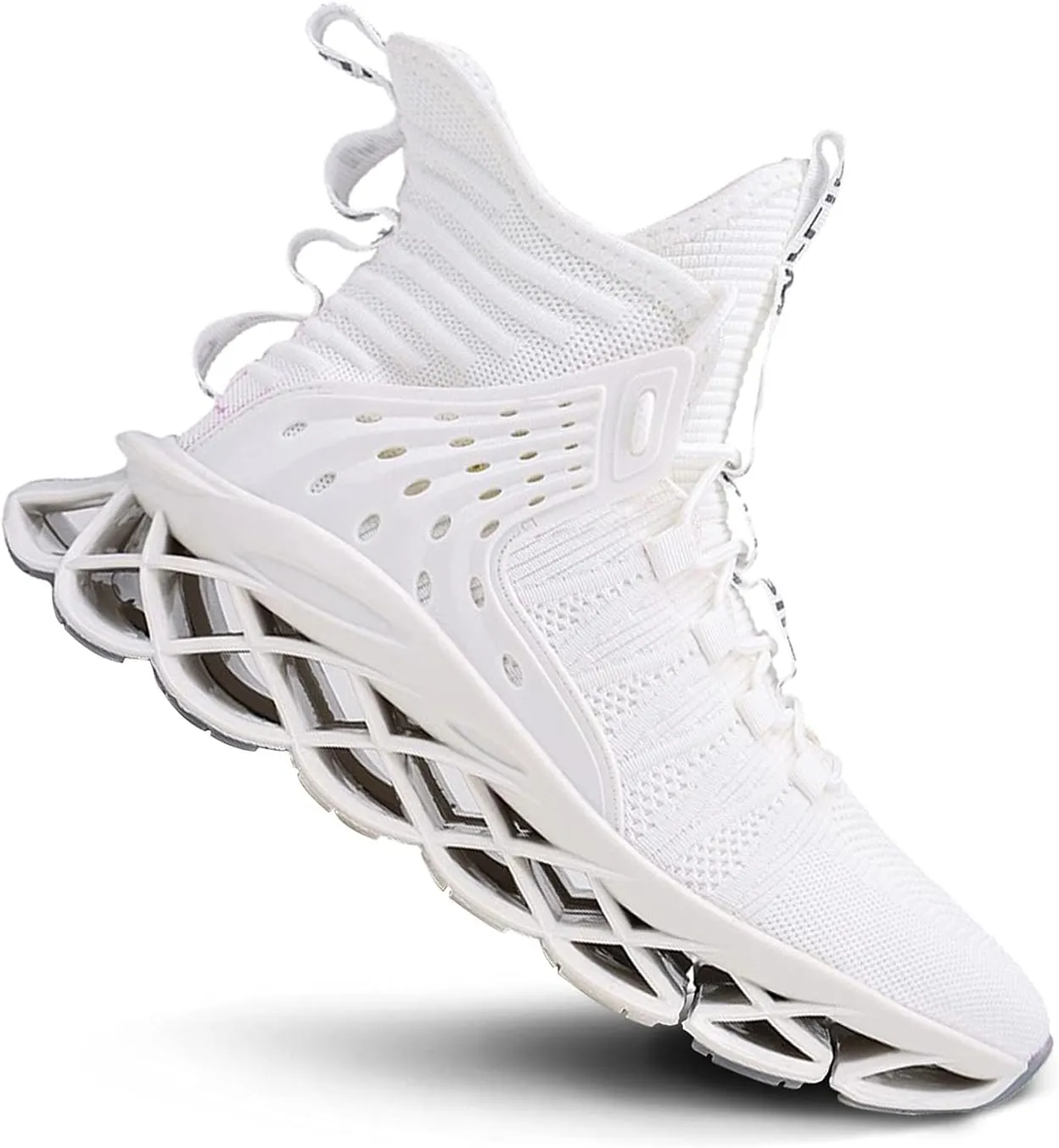 DUDHUH Running Shoes for Men Comfortable Athletic Cross Trainer Casual Walking Fashion Mens Tennis Sock Sneakers