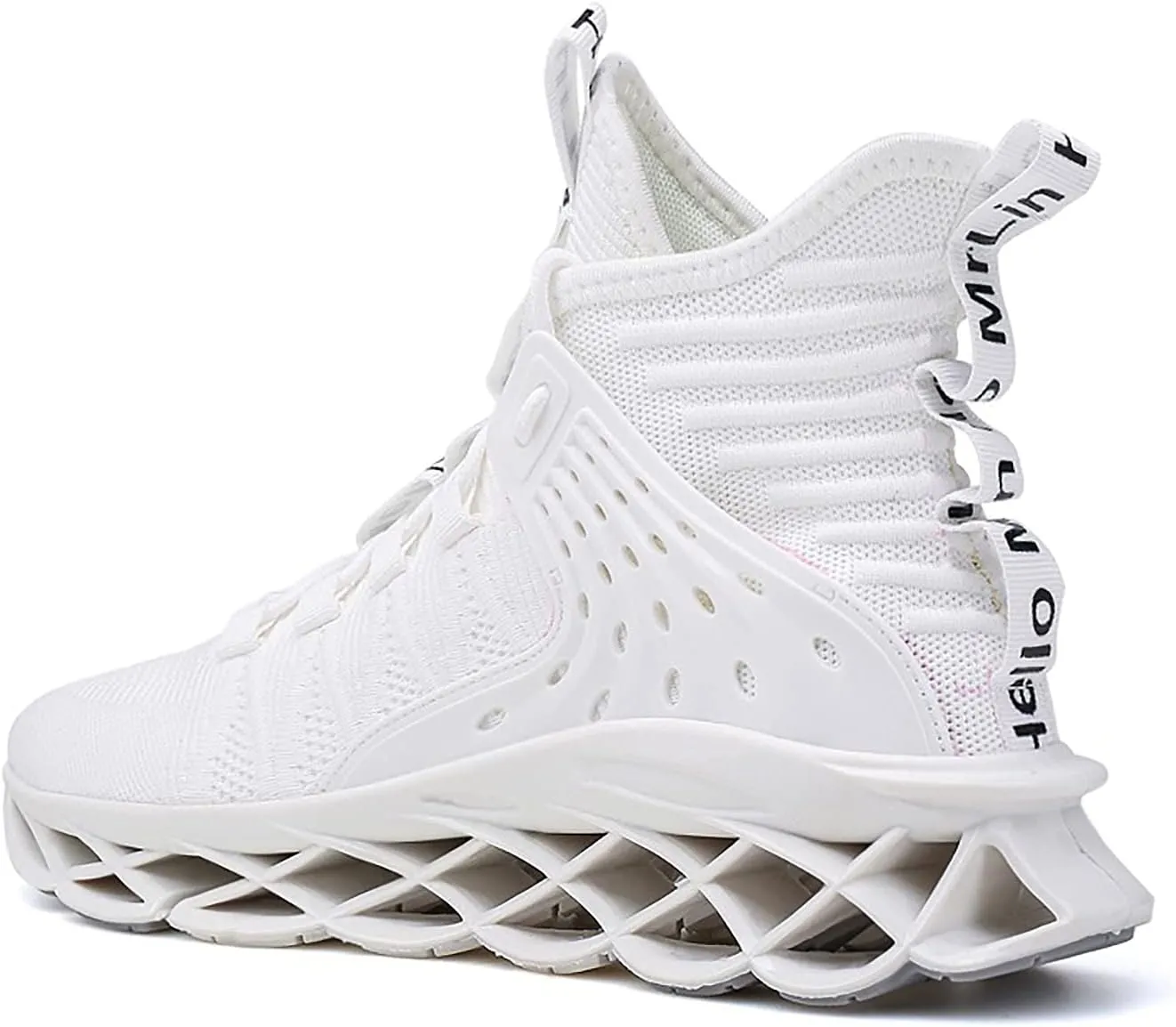 DUDHUH Running Shoes for Men Comfortable Athletic Cross Trainer Casual Walking Fashion Mens Tennis Sock Sneakers