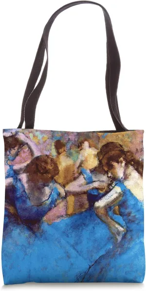 Edgar Degas Dancers In Blue - Ballet Dance Lover Tote Bag