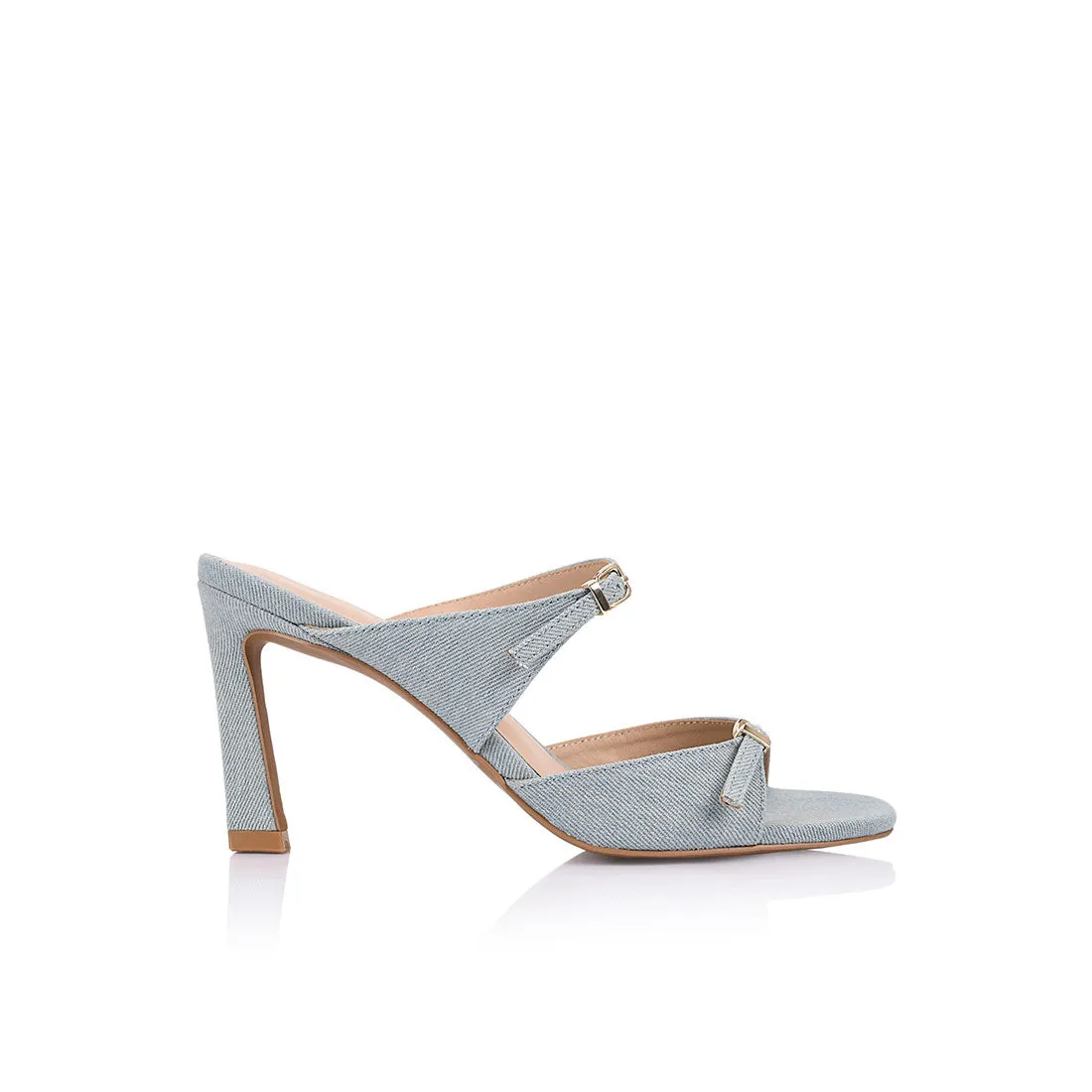 Edie Mule Denim Textile