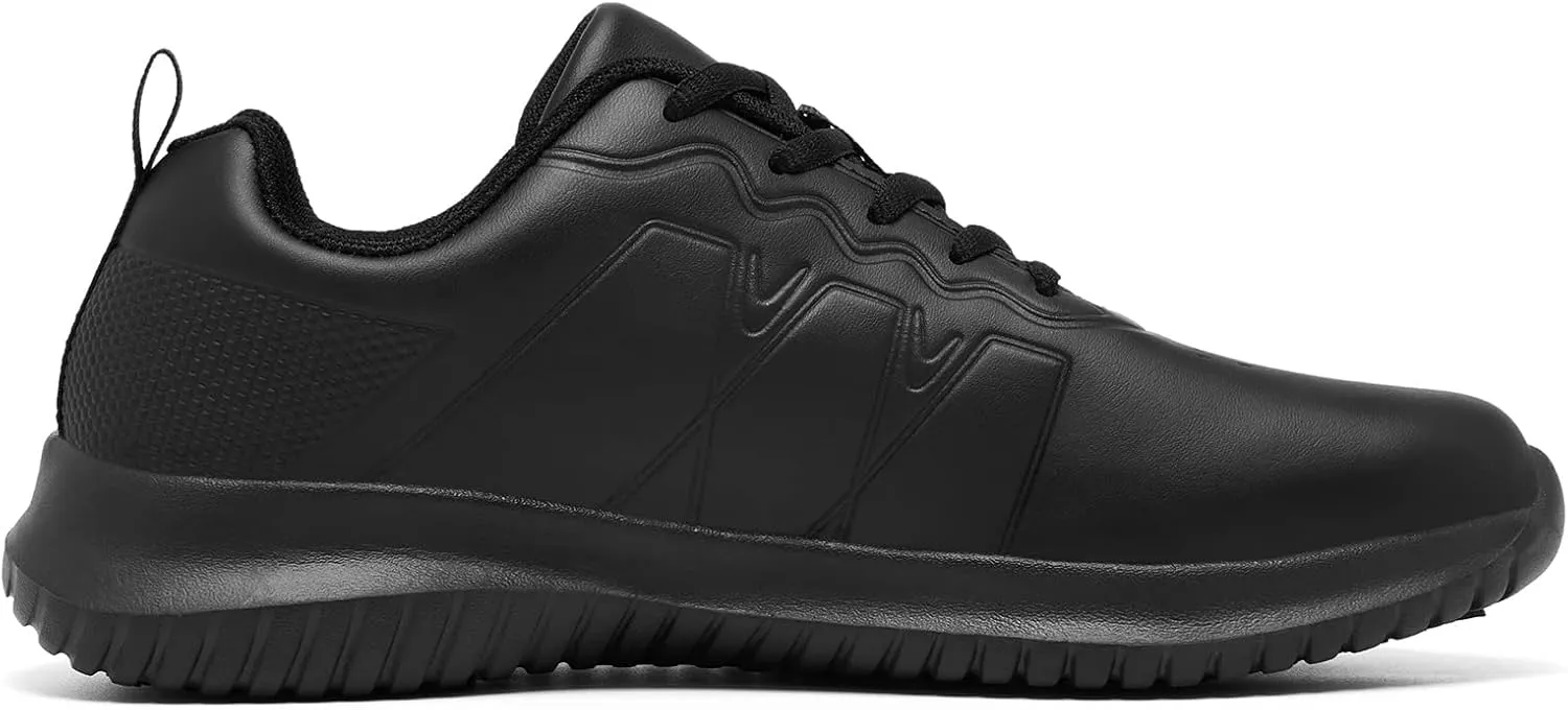 ENLEN&BENNA Non Slip Work Shoes for Men Waterproof Slip Resistant Food Service Restaurant Kitchen Chef Shoes Lightweight Comfort Walking Sneaker Casual Shoe
