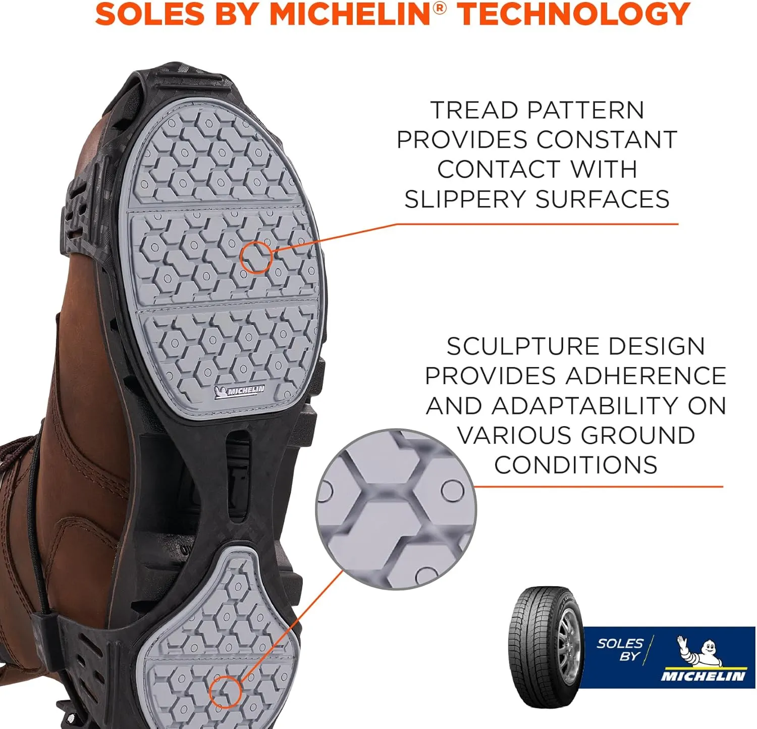 Ergodyne TREX Slip-On Indoor Anti-Slip Shoe Traction, Oil Resistant Anti Slip Soles for Boots