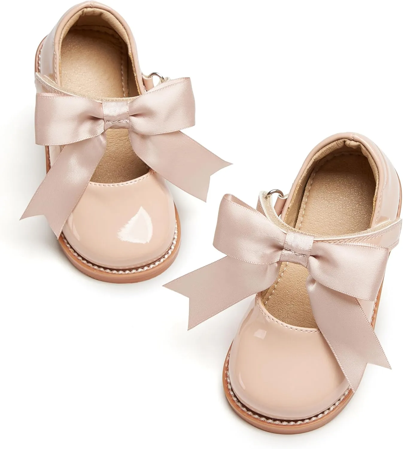 ESTINE Toddler Kids Bow School Uniform Oxford-Little Girls Flower Dress Party Shoes