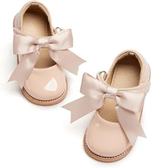 ESTINE Toddler Kids Bow School Uniform Oxford-Little Girls Flower Dress Party Shoes