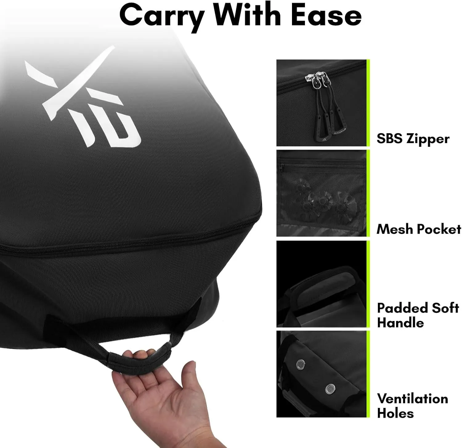 Extremus SnowMad Padded Snowboard Bag for Air Travel - Protective Snowboard Travel Bag for Smooth Carrying, Storage & Transportation of your Snowboard