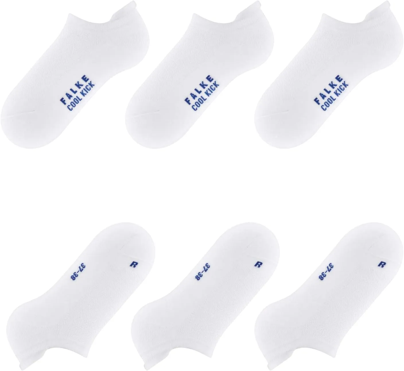 FALKE Unisex Cool Kick 3-Pack Sneaker Socks, Breathable, Cooling, 3 Pairs
