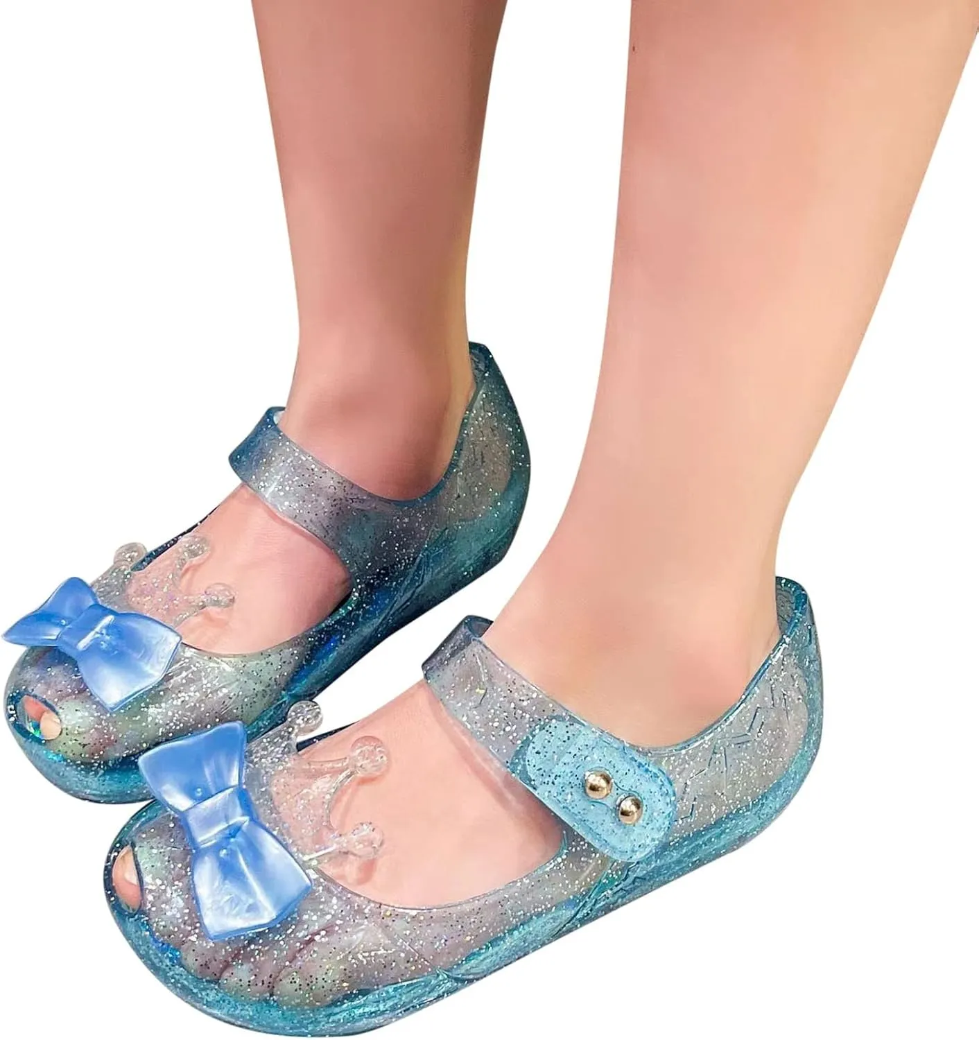 Fall Boots Toddler Girl Girls Shoes Crown Flash Diamond Crystal Soft Sole Non Slip Sandals Jelly Dance Shoes Princess Shoes Adult Squeaky Shoes
