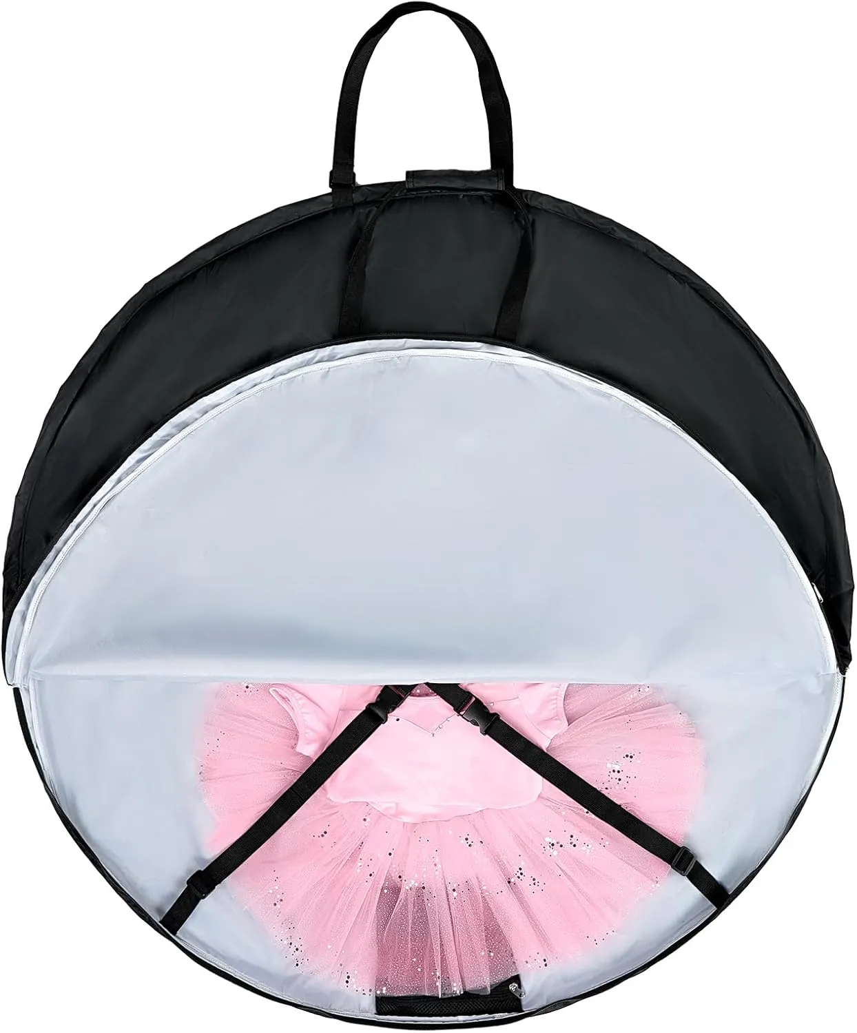 Fanwoli 40 Inch Tutu Dance Costume Garment Bag | Foldable & Waterproof | Ballet Dance Bag with Adjust Strap, Ideal Garment Duffel Bag for Dancers | Competition & Performance