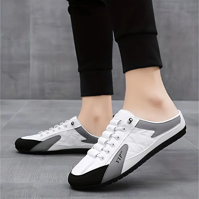 Fashionable Mens Slip On Shoes for Spring Summer, Casual Indoor & Outdoor Walking Mules Sneakers, Non-Slip Comfortable Loafers for Work/Hiker/Trekking