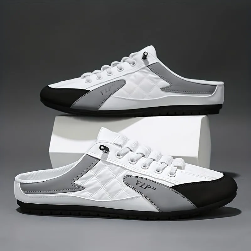 Fashionable Mens Slip On Shoes for Spring Summer, Casual Indoor & Outdoor Walking Mules Sneakers, Non-Slip Comfortable Loafers for Work/Hiker/Trekking