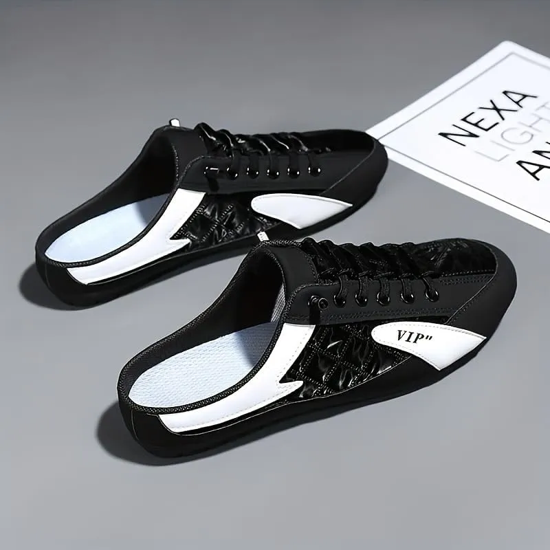 Fashionable Mens Slip On Shoes for Spring Summer, Casual Indoor & Outdoor Walking Mules Sneakers, Non-Slip Comfortable Loafers for Work/Hiker/Trekking