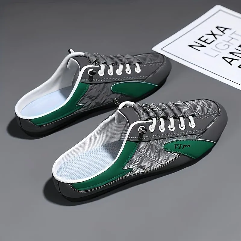 Fashionable Mens Slip On Shoes for Spring Summer, Casual Indoor & Outdoor Walking Mules Sneakers, Non-Slip Comfortable Loafers for Work/Hiker/Trekking