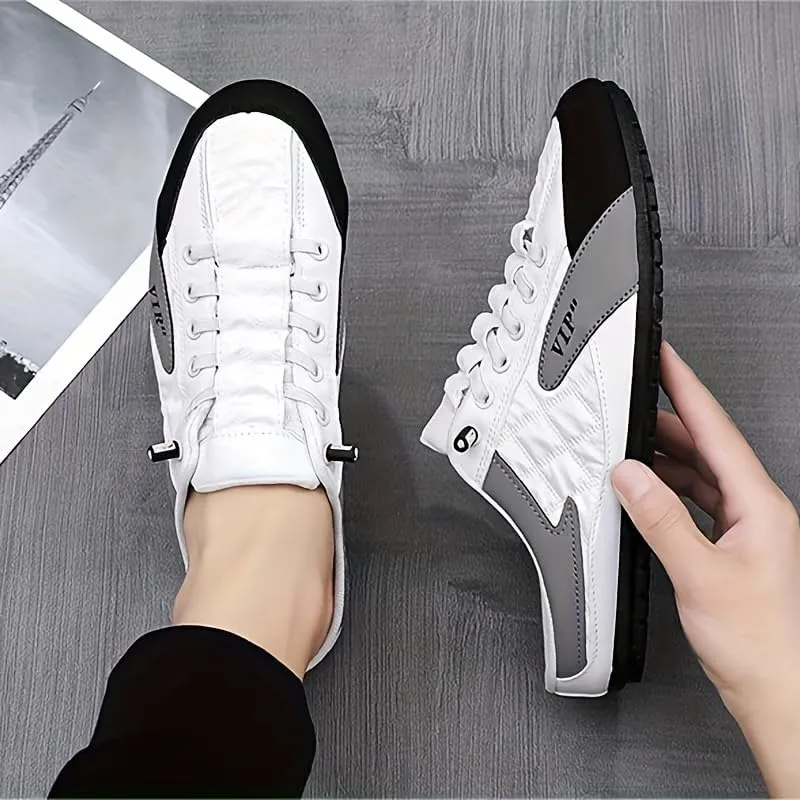 Fashionable Mens Slip On Shoes for Spring Summer, Casual Indoor & Outdoor Walking Mules Sneakers, Non-Slip Comfortable Loafers for Work/Hiker/Trekking