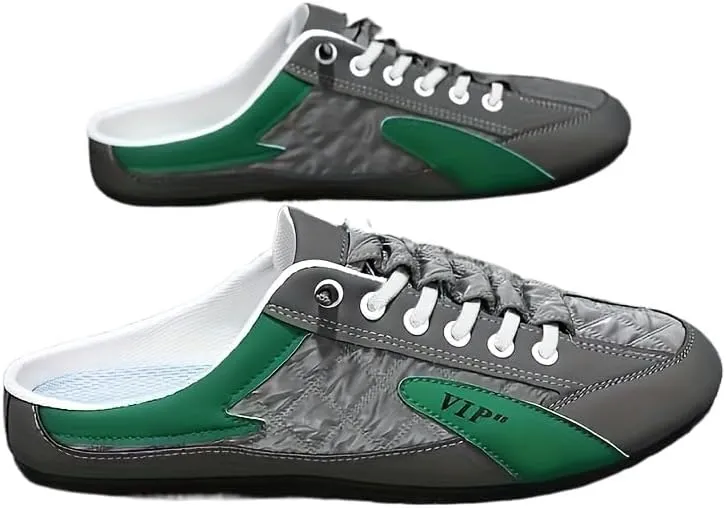 Fashionable Mens Slip On Shoes for Spring Summer, Casual Indoor & Outdoor Walking Mules Sneakers, Non-Slip Comfortable Loafers for Work/Hiker/Trekking