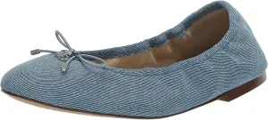 Felicia Secure platform Montrose Toe Flexible Round Edelman Sam Flats Slip Blue Ballet On Tailored selection