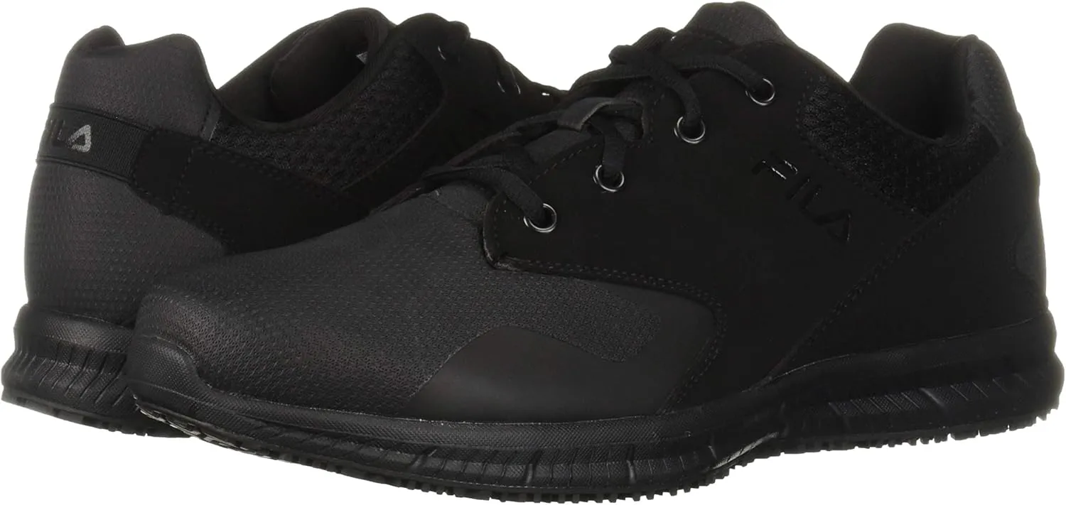 Fila Men's Memory Layers Slip Resistant Work Shoe Food Service