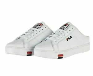 Fila Women's Redmond Casual Slip-On Mule Shoes - White, NIB SIZE 9