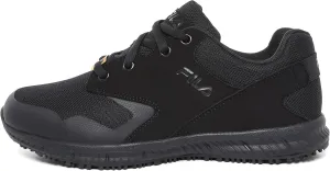 Fila womens Work Health Care Professional Shoe, Black/Black/Black, 6.5 US