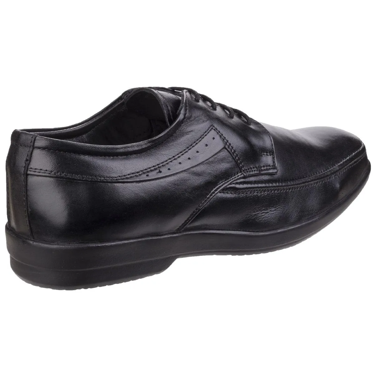 Fleet & Foster Dave Apron Toe Oxford Formal Shoe Black