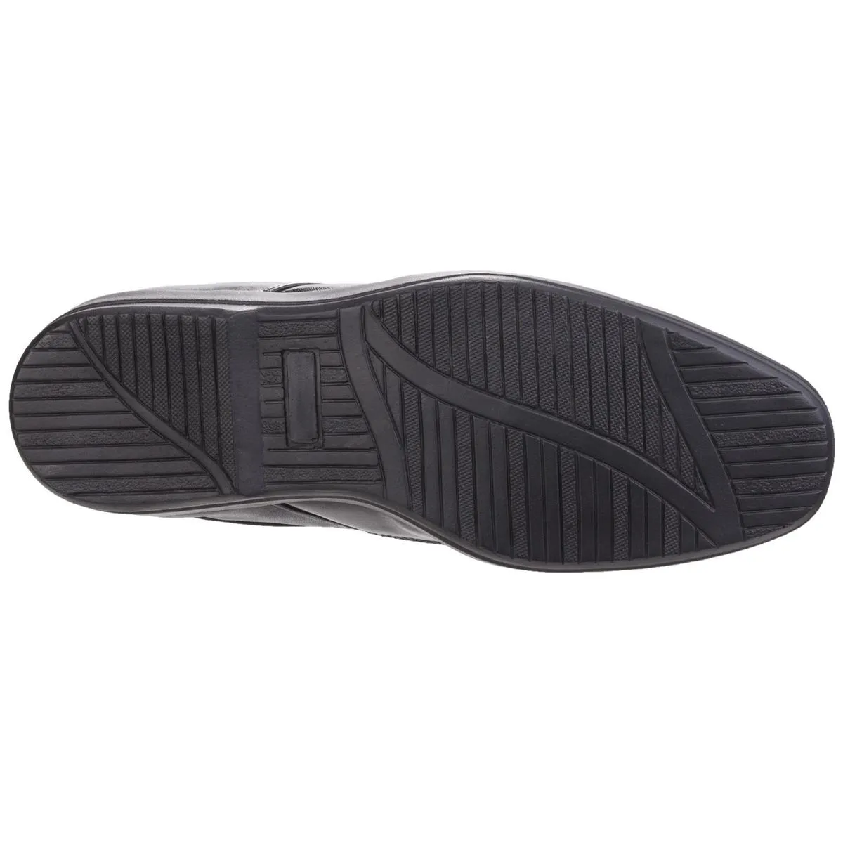 Fleet & Foster Dave Apron Toe Oxford Formal Shoe Black