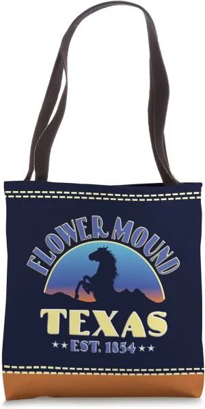 Flower Mound Texas TX Wild Horse Tote Bag
