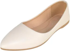 Forever Shoes Women Ballet Basic Flats Pointed Toe Comfort Insoles ALICIA-32