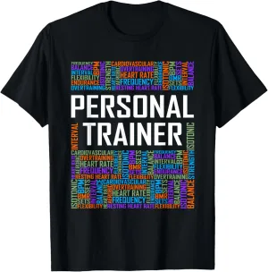 Funny Personal Trainer Words Gift Gym Coach Training Gifts T-Shirt