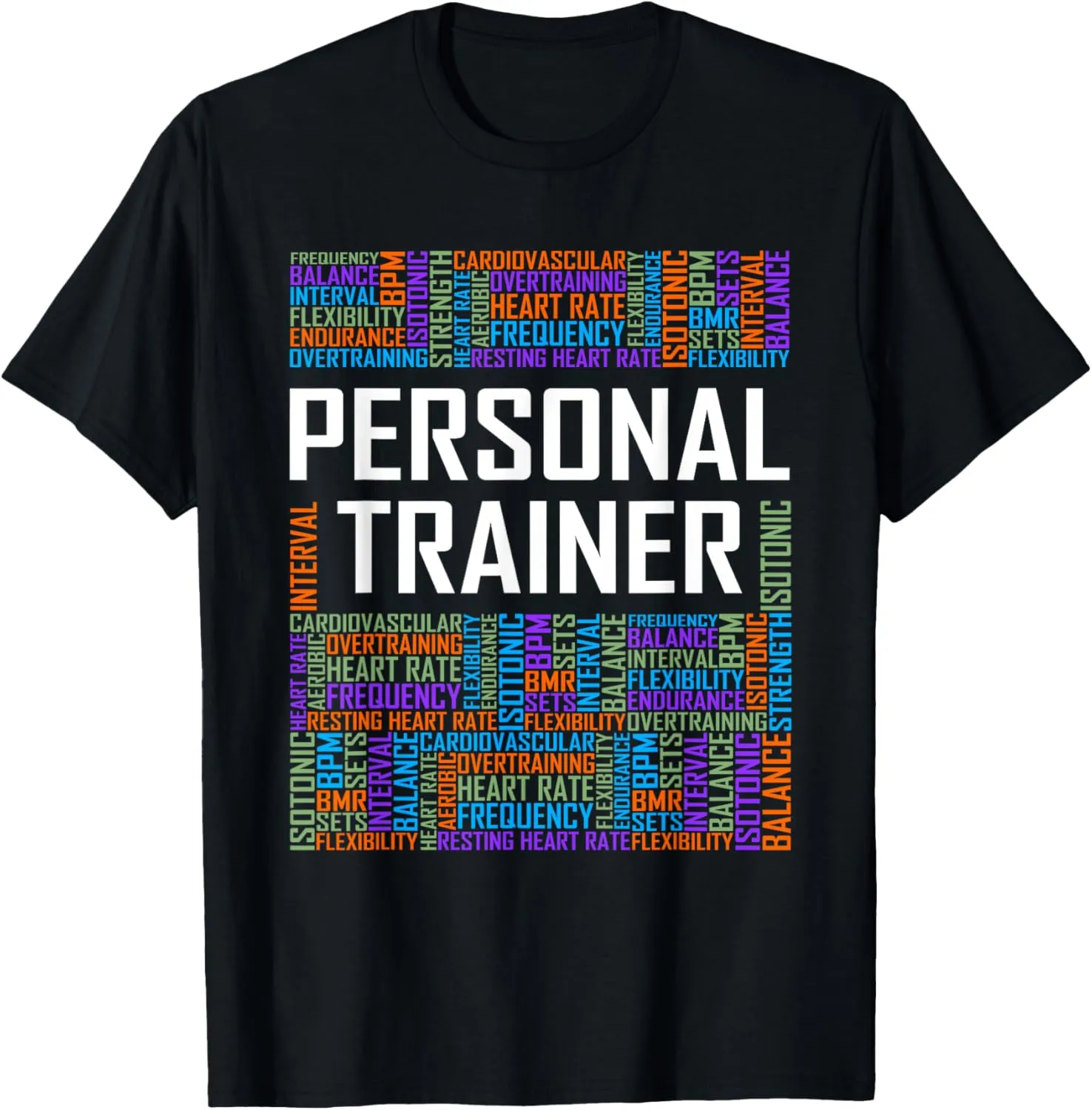 Funny Personal Trainer Words Gift Gym Coach Training Gifts T-Shirt