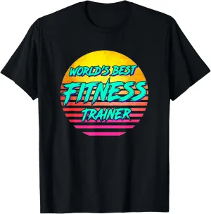 Funny Retro Fitness Trainer T-Shirt