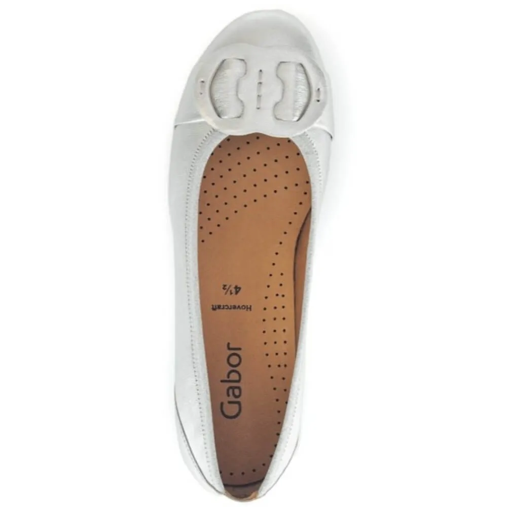Gabor Rosta Ballett Pumps 64.163-SILVER