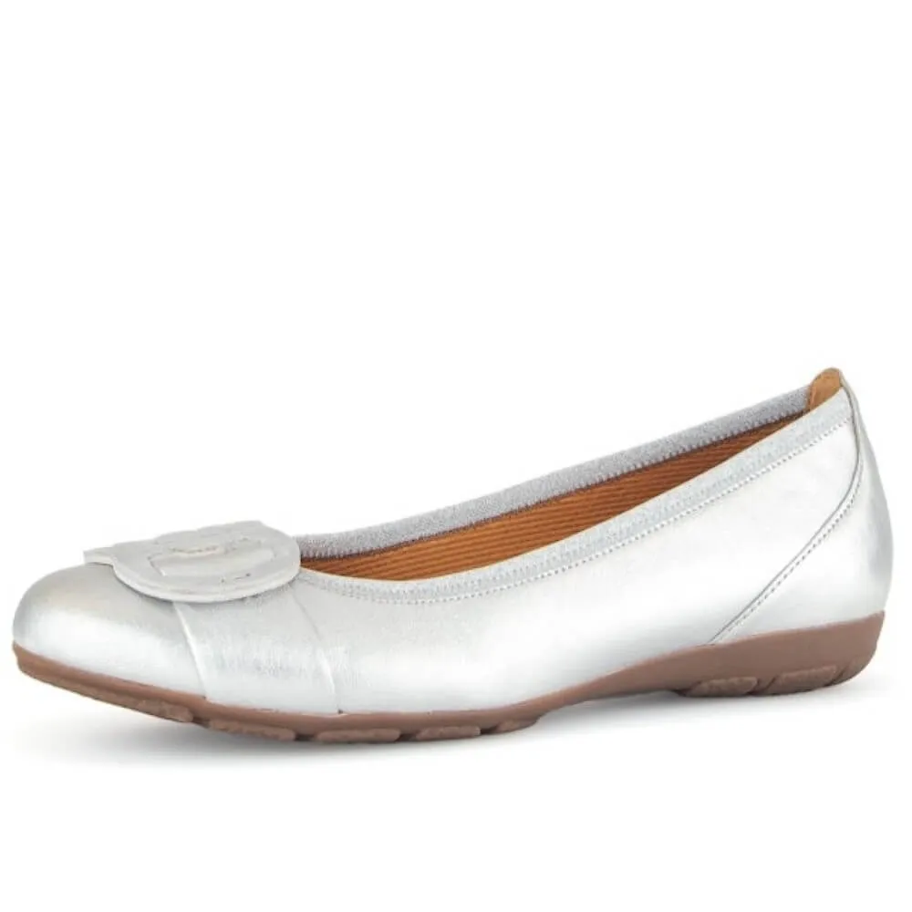 Gabor Rosta Ballett Pumps 64.163-SILVER
