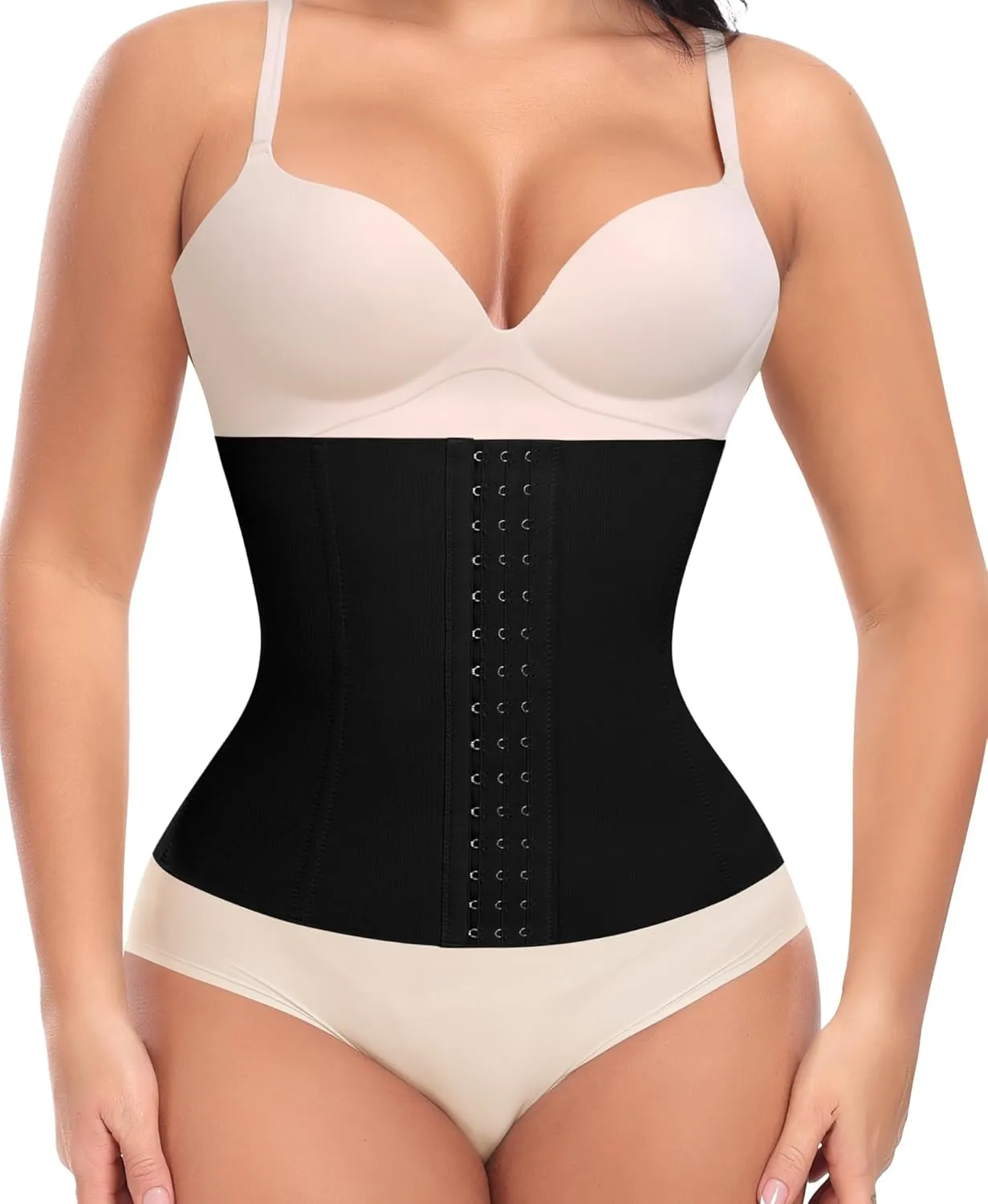 Ganado Waist Trainer for Women Corset Shapewear Tummy Control Waist Cincher Underbust Postpartum Girdle Body Shaper