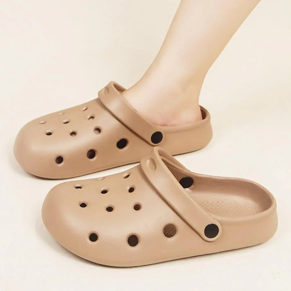 Garden Clogs for Women and Men, Slip Resistant Shoes, Slip On Mules Sandals Classic Slippers Outside Home Casual Wear Non-Slip Air Cushion Thick Bottom Slides